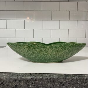 VTG Grass Green Ceramic Pottery Planter